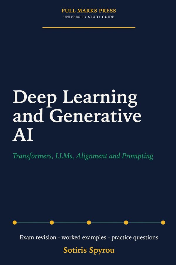 Cover of Deep Learning and Generative AI, a Full Marks Press university study guide